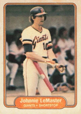 1982 Fleer #393 Johnnie LeMaster - Image 1 of 2