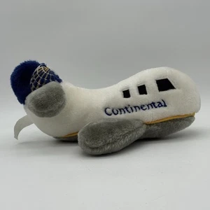 Continental Airlines Logo Brand Airplane Plane Jet Plush Stuffed Toy Memorabilia - Bild 1 von 9