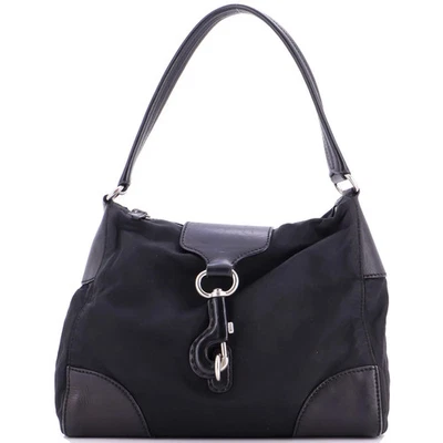 Prada Hook Hobo Nylon with Leather - Image 1 of 4