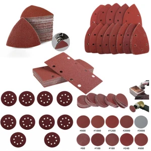 5inch Sanding Discs /Sander Paper Triangle/Square/Hook Loop Orbital Sander Pad - Picture 1 of 23