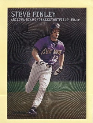 Tarjeta de béisbol 2000 Metal #157 Steve Finley Arizona Diamondbacks Foto 1 de 2