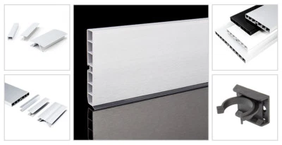 1,5m Küchensockel 100mm/150mm PVC Sockelleisten Küche Weiss & Schwarz Sockel NEU - Bild 1 von 2