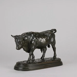 "Antiguo Animalier Francés Bronce titulado "Taureau Debout" de Rosa Bonheur - Imagen 1 de 9
