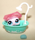 Littlest Pet Shop LPS Squeaky Clean Pet Seal Bath Tub Soap Shower Cap 2007 CUTE