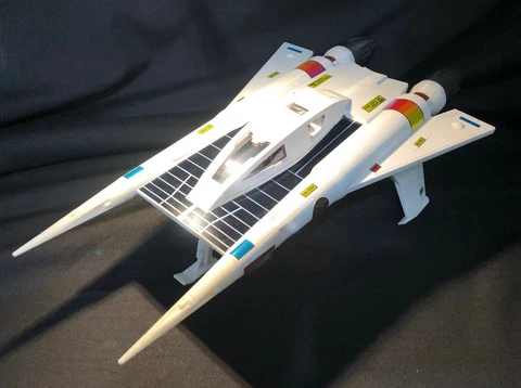 27 MOVIE STICKER DIE-CUT | Robert Bergeron's Star Fighter - Buck Rogers Cover