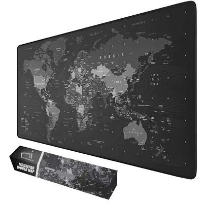 Tappetino mouse xxl mappa mondo Mousepad 900x400x grande antiscivolo gaming - Immagine 1 di 4