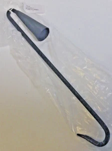 New Antique Style Hand Worked Iron CANDLE SNUFFER Cone Shape 12" Rod & End Hook - Picture 1 of 8