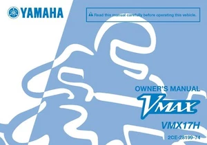 Yamaha Owners Manual Book 2017 Vmax VMX17H - Picture 1 of 12
