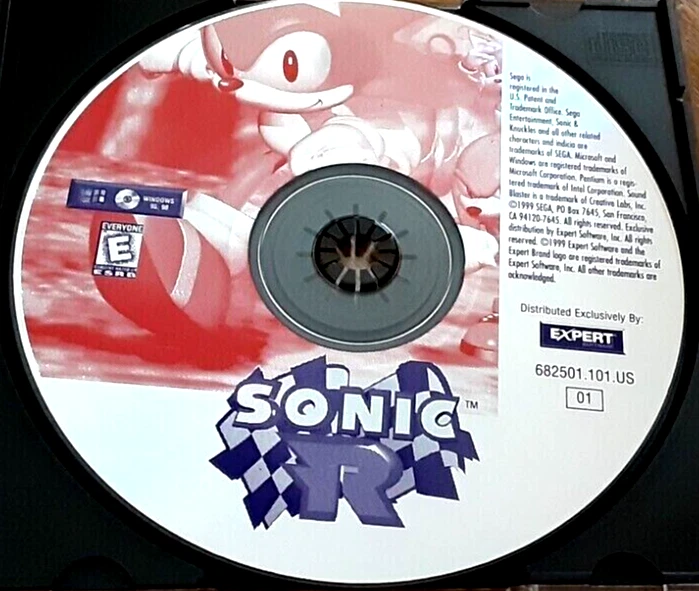 Sonic R [Sega PC Collection, 1999] Windows 95 98 CD ROM - DISC ONLY - Image 1 of 1