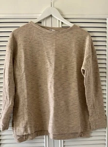 J Jill Women’s Tan Heathered Activewear Sweatshirt SZ S - Picture 1 of 8