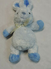 Just One Year Carter's Blue Silky Bunny Rabbit 11" Plush Soft Toy Stuffed Animal