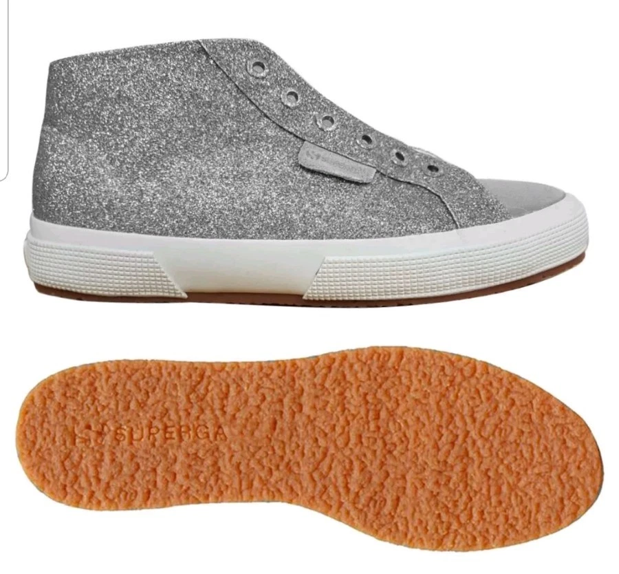Superga Scarpe ginnastica 2754 MICROGLITTER  Chic Sneaker argento glitter n. 36 - Immagine 1 di 1