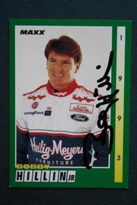 Nascar Driver Bobby Hillin, Jr. signed autographed 1993 MAXX racing card VINTAGE - Picture 1 of 1