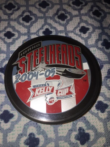 Idaho Steelheads 2004-05 Promotional Pepsi Puck SGA ECHL Kelly Cup Champions Cover