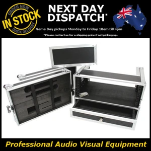 4U Wireless Microphone Road Travel Flight Hard Case Flightcase Dj Mic Roadcase - Picture 1 of 7