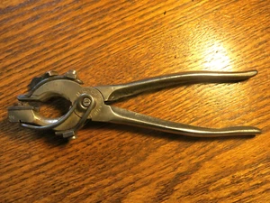 antique Button Setting pliers Patented Ham's 1882 tool for Attaching Buttons - Picture 1 of 10