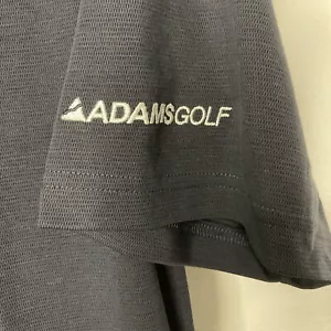 Adams Golf Tour Collection Navy Blue Polo Shirt Medium Pima Cotton Poly - Imagen 1 de 8