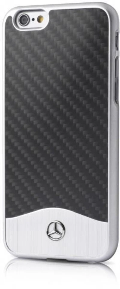 Custodia Per Smartphone Mercedes-Benz In Carbonio Per iPhone 6 / 6s Argento-Nero - Immagine 1 di 1