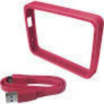WD Grip for My Passport Ultra 2&3 TB with USB 3.0 Cable Fuchsia - Image 1 of 2