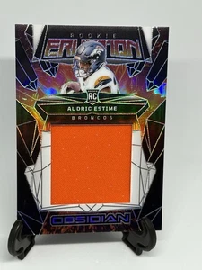 Parche de radiocontrol Panini-Obsidian Audric Estime "Rookie Eruption" 2024 No.ERM-AEE Broncos - Imagen 1 de 12