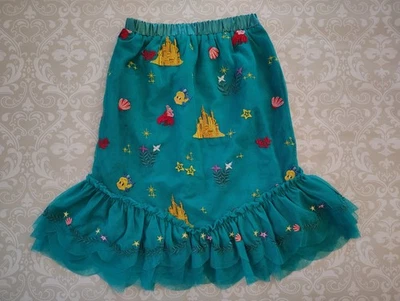 Hanna Andersson Mediana 6-8 Niña Disney Ariel Sirenita Tul Falda Platija Foto 1 de 4