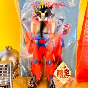Figurina vintage Ginguiser Chogattai Robo Koushodo usata dal Giappone - MOLTO RARA! - Foto 1 di 11