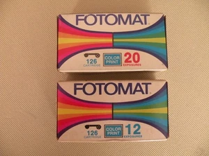 Lot # 2 FOTOMAT ASA 100 126  12  & 20 Exposure Color Print Film Exp. May 1982 - Picture 1 of 6