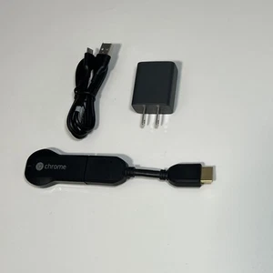 Google Chromecast HDMI Dongle H2G2-42 Chrome TV Media Black - Picture 1 of 2