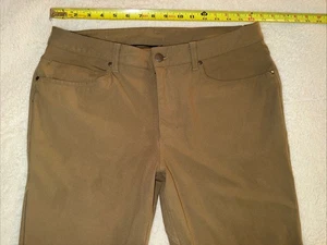 Lululemon ~ Mens ABC Slim Fit Warpstreme Athleisure Pant Brown 34x27 ~ LM5AD7S - Picture 1 of 9