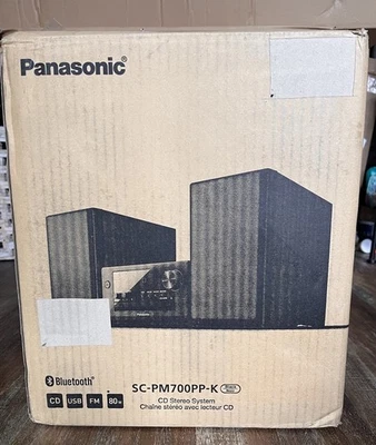 Panasonic Compact Stereo System with CD Player Bluetooth & Radio SC-PM700PP-K - Image 1 of 4