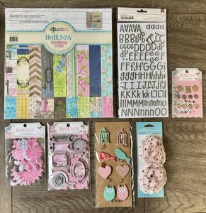 Bo Bunny *PRAIRIE CHIC* 12x12 Papier Sammlung Paket RIESIGE MENGE Blütenblätter, Spanplatten++ - Bild 1 von 6