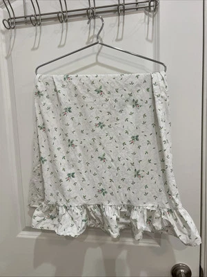 Funda de Almohada Una Hojas Verdes Y Rosas 100% Algodón Borde Volantes Talla King Foto 1 de 4