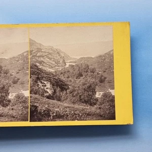 Loch Katrine Scotland Stereoview C1870 Real Photo Ben Venue View By Wilson - Picture 1 of 3