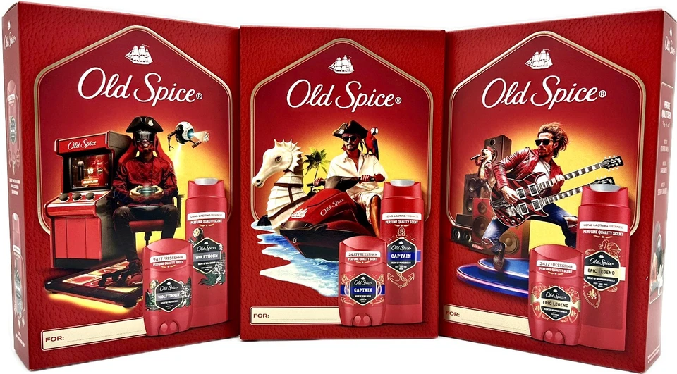 Old Spice Geschenkset - WOLFTHORN - CAPTAIN - EPIC LEGEND - Duschgel, Deostick - Bild 1 von 4