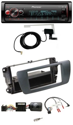 Pioneer Bluetooth DAB USB Lenkrad Autoradio für Seat Ibiza azabacheschwarz - Bild 1 von 4