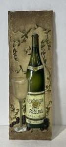 Placa de pared de vino Katie McRostie 3D Riesling barra de resina decoración sala de vinos - Imagen 1 de 7