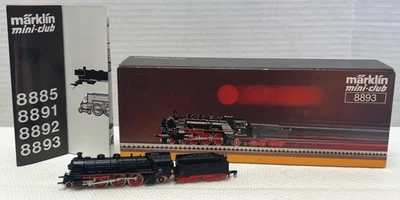 MARKLIN Z MINI CLUB 8893 LOCOMOTIVE & TENDER VINTAGE MODEL - TESTED - WORKS EXL. - Image 1 of 4
