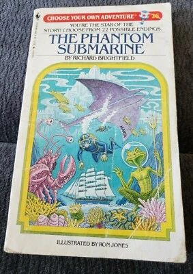Choose Your Own Adventure # 26 The Phantom Submarine Richard Brightfield cyoa - Image 1 of 4