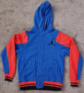 Air Jordan Kid's Blue/Red Pullover Hoodie Medium - Picture 1 of 15