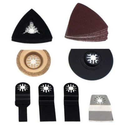 Oscillating Multi Tool Accessories Set 47pc Sanding Pads Saw Blades Scraper - Image 1 of 4