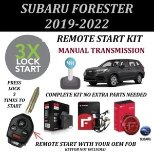 Remote Starter Kit for SUBARU FORESTER 2019-2022 MANUAL TRANSMISSION KEY START - Bild 1 von 4