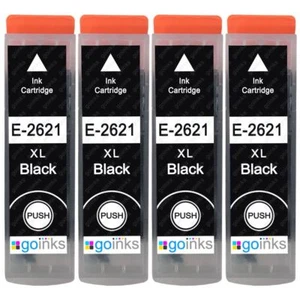 4 Nero Cartucce d'inchiostro per Epson Expression XP-625 XP-700 XP-800 XP-810 - Afbeelding 1 van 5