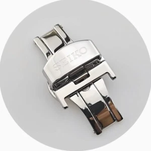 18 mm für Seiko Uhr Faltschließe Schmetterling Schließe Lederband Band Pins - Bild 1 von 9