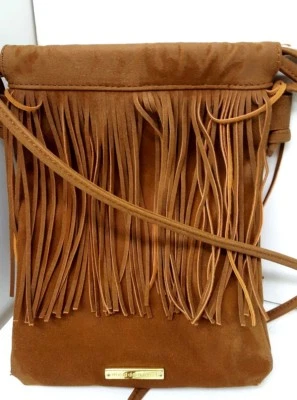  MADDEN GIRL Hippie Vegano Flecos Indie Hobo Bolso de Hombro MARRÓN Envío Gratis Foto 1 de 4