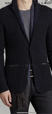 john Varvatos collection Cashmere Silk/Cardigan. M. $998 - Image 1 of 4
