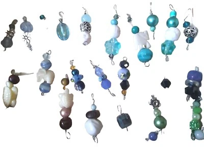 Huge Lot Of 25 Hanmade Lampwork Glass Jewelry Making Beads. Bead Drops / Dangles - Image 1 of 4