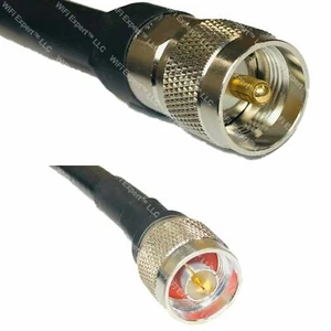 TIMES ® 1-30 Feet LMR-400 Antenna Jumper Coax Cable PL-259 to N Male Connector - Picture 1 of 4