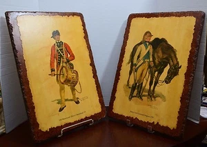 REVOLUTIONARY WAR ART WOOD LAMINATE R. Desvarreux Larpenieur GLOVER'S MARBLEHEAD - Picture 1 of 10