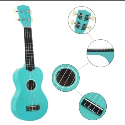 POMAIKAI Soprano Wood Ukulele Starter Uke Hawaii Guitar 21 Inch with Gig Bag ... - Image 1 of 4