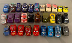 Disney Pixar Cars Mini Racers Die Cast Vehicles Mattel Lot of 30 Pieces Mixed